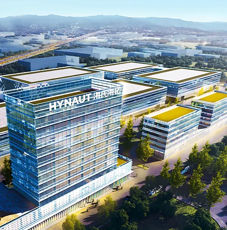 Hynaut corporate campus illustration published on its official site