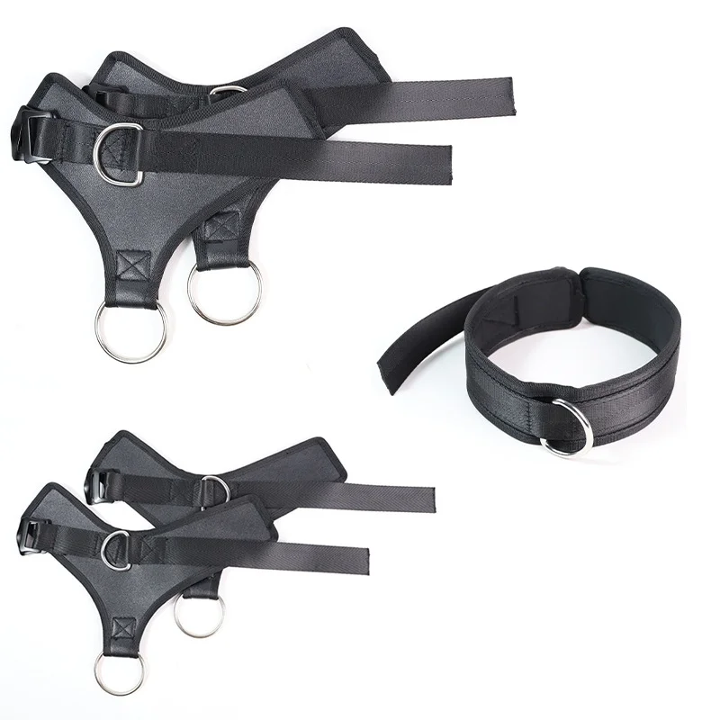 Faux-Leather Wrist Cuffs (Black) — view 3