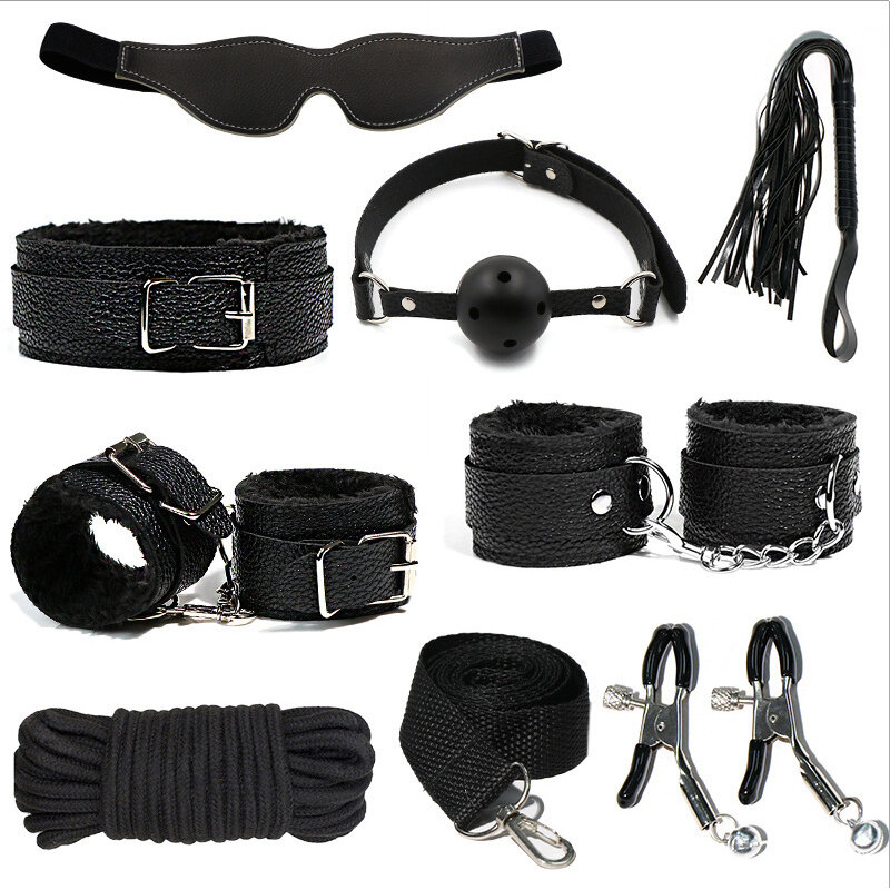 Plush Couture Wellness Kit Nine-Piece Set (Black, Boxed)