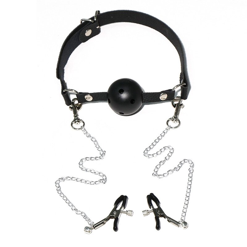 Soft Silicone Gag Wellness Nipple Clip (Black)